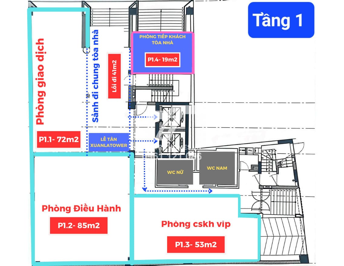 Cho thuê văn phòng đường Xuân La, Tây Hồ