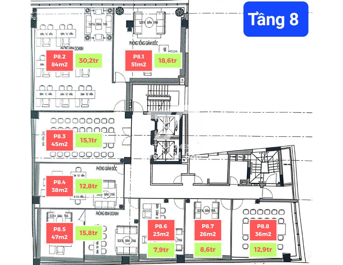 Cho thuê văn phòng hoàn thiện cao cấp, view Hồ tây, làm mọi loại hình