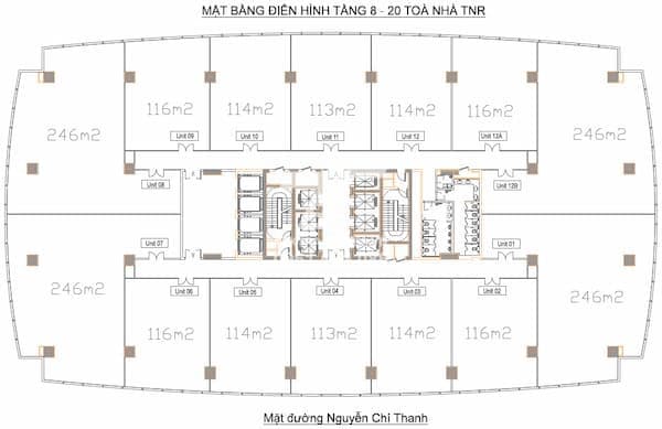 Toà văn phòng hạng A - TNR Tower 54A Nguyễn Chí Thanh