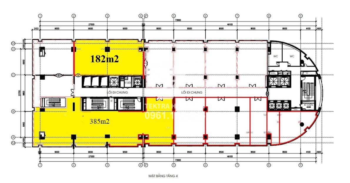 Văn phòng cho thuê hạng B tòa EuroWindow mặt đường Trần Duy Hưng