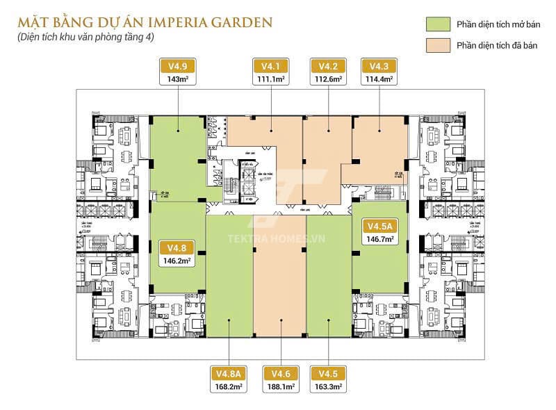 Cho thuê văn phòng tại tòa Imperia Nguyễn Huy Tưởng