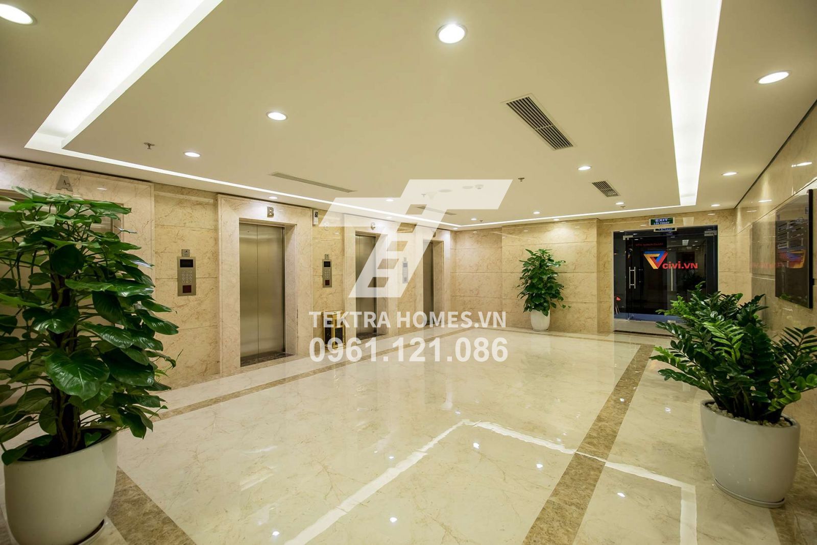 Hệ thống thang máy tòa nhà TNR Tower 54A Nguyễn Chí Thanh